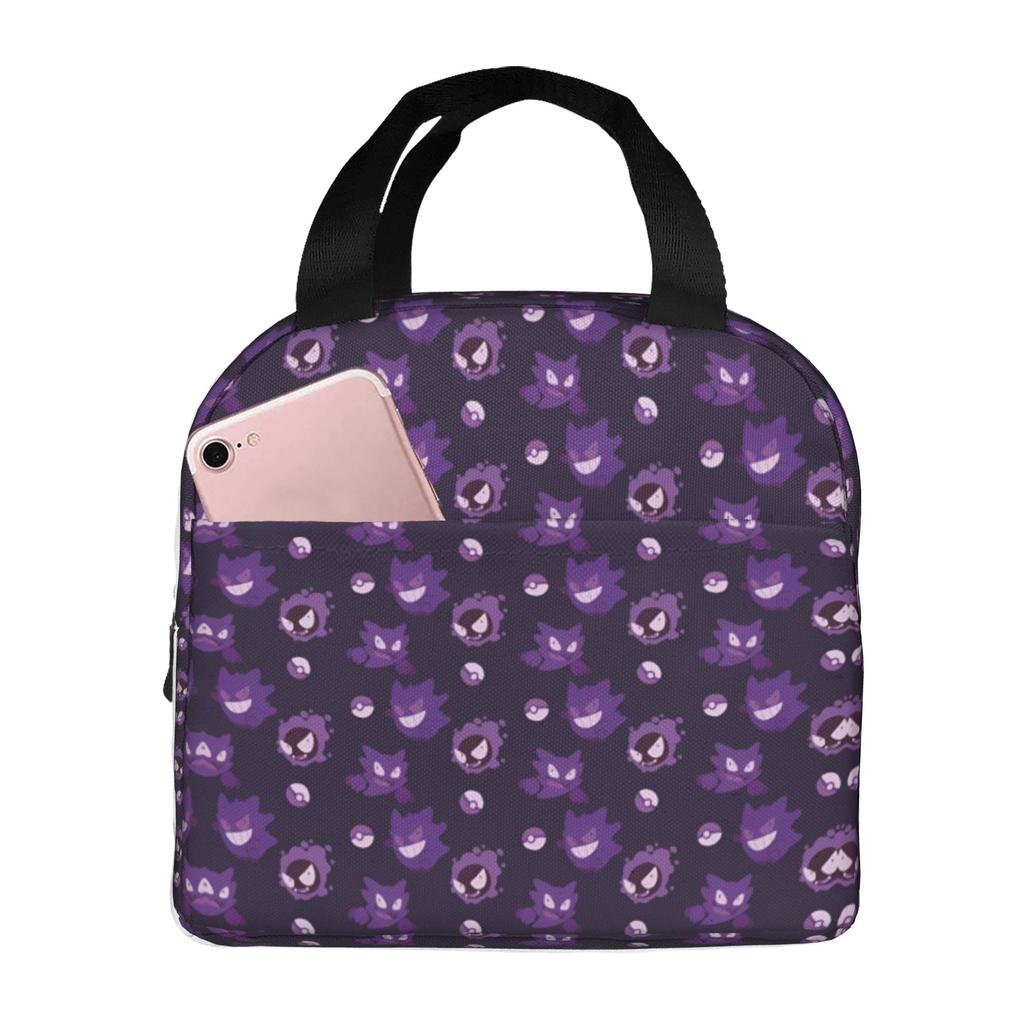 Custom G-Gengars Insulated Lunch Bag for Camping Travel Cartoon Leakproof Cooler Thermal Lunch Box Unisex
