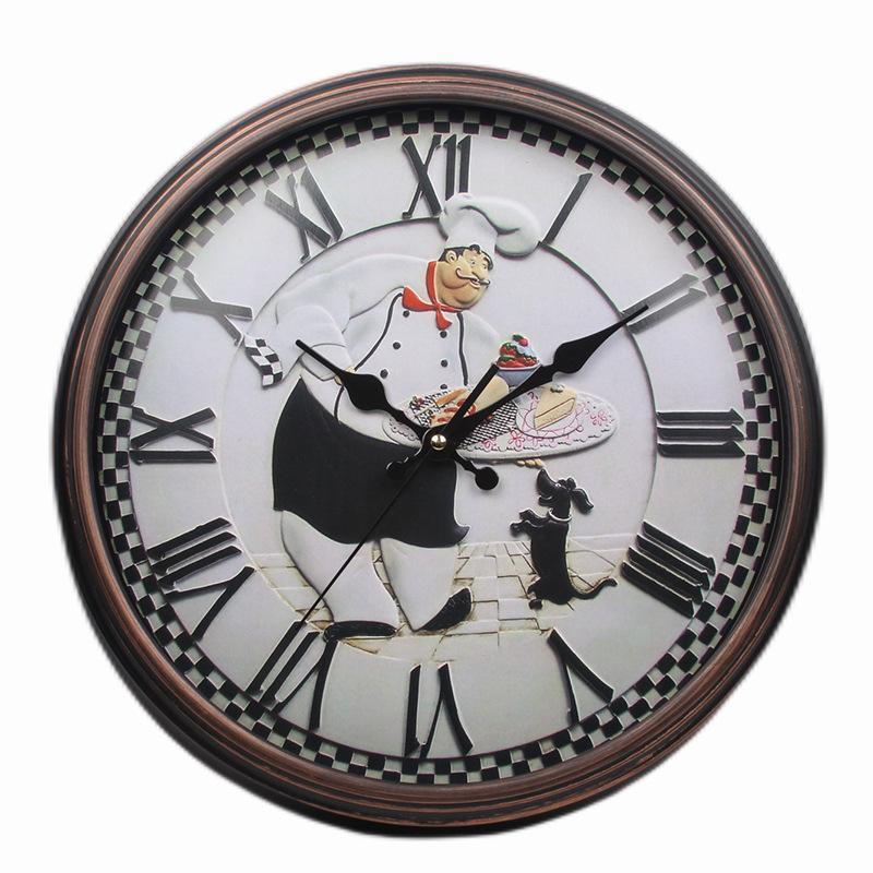 Retro Living Room Silent Wall Clock Antique Swing Nostalgic Clock Fashion Creative Wall Watch Quartz Clock