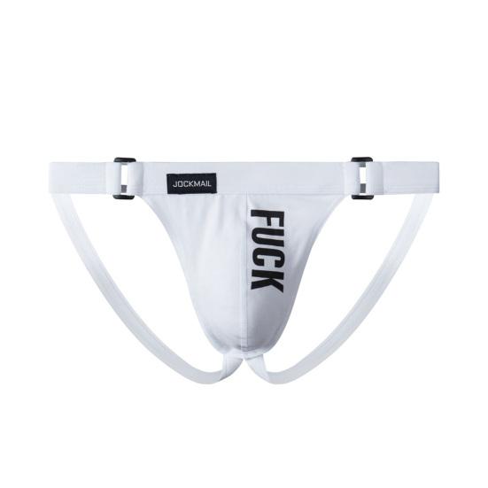 JOCKMAIL Men Briefs Letter Print Hip Lift Male Good Stretch Sexy Thong