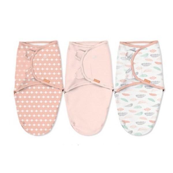 Zestaw 3-częściowy Swaddle Me Newborn Velcro 3D Wrap S/M, koreańskie produkty dla dzieci