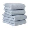 Hiorie Hotel-Stil Waschlappen, Hergestellt in Japan, Flauschig und Saugfähig, 100% Baumwolle, Einfarbige Senshu-Handtücher, Erhältlich in 18 Farben, 4er-Set (Blau grau)