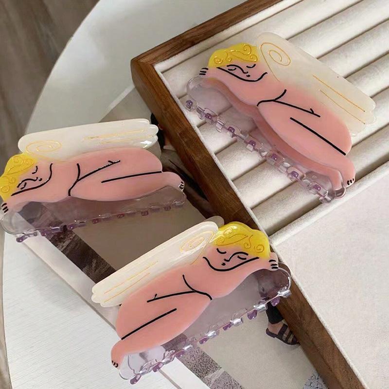 1 Piece of "Unique Acetate" Unique Sun, Moon, and Star Hair Claws - Vintage Style Acetate Hair Accessory