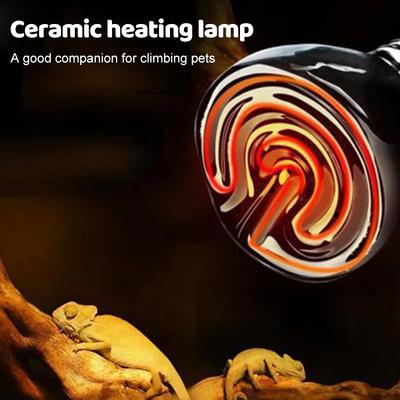 1Pc Reptile Pet Box No Light Far Infrared Ceramic Heating Lamp E27 Small Mini Heat Lamp 25W 50W 75W Mini Pet Heating Lamp