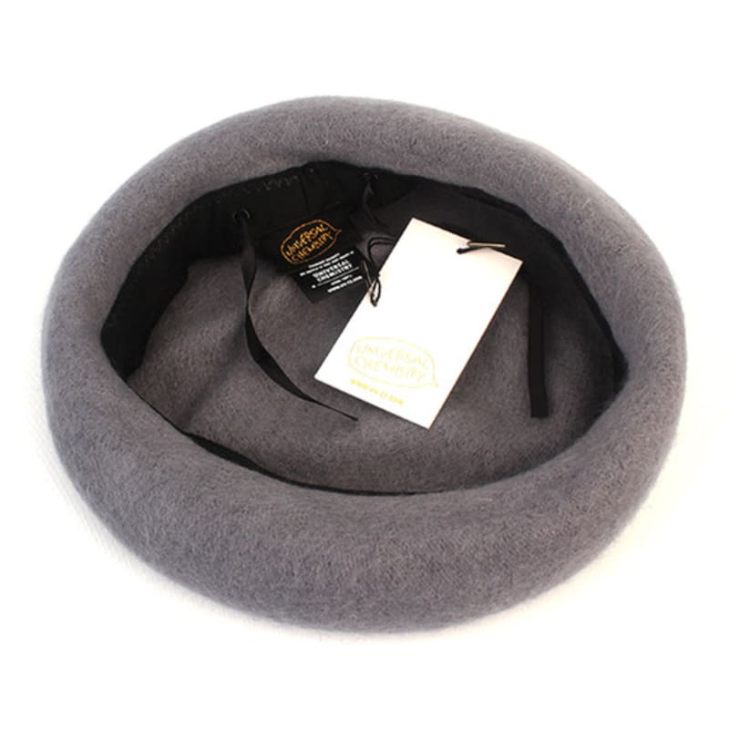 Universal chemistry Wool Gray Bending Beret Beret