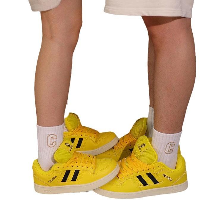 Couple Men and Women Autumn and Winter Yellow Fat Bread Shoes Women's New Casual Versatile Sports Skateboard Shoes
