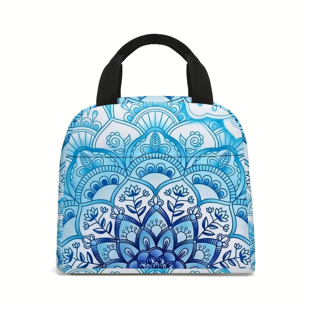 Mandala Lunch Bags, Insulated Tote Bag , Portable Tote Ice Bags, Multi-Purpose Lunch , Insulated for M
