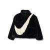 (WMNS) Kurtka Sportswear z Oversize'owym Logo Swoosh 'Czarna' Damska CU6558-010