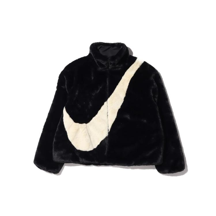 (WMNS) Nike Sportswear Oversized Swoosh Logo Jacket  Black  Women s CU6558-010 XS