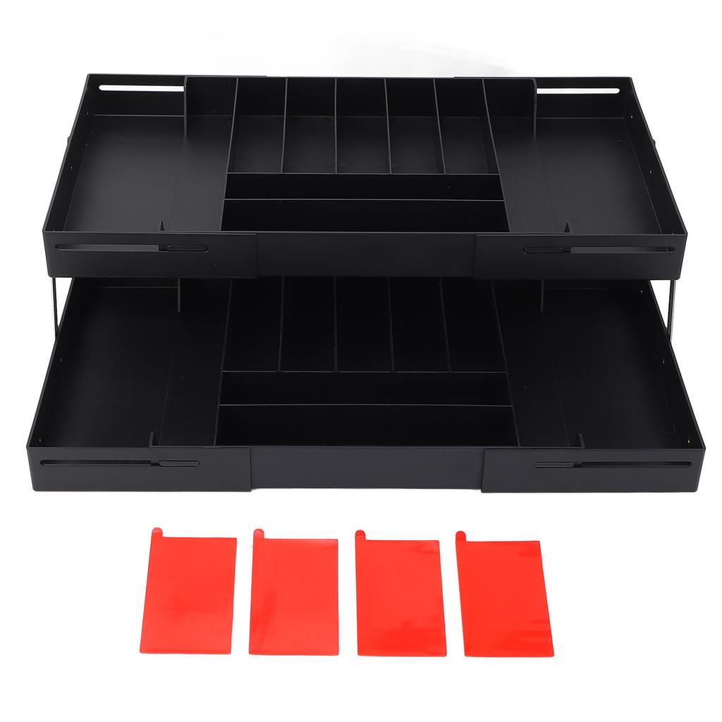 Drawer Foldable Organizer Tray Multifunctional Space Saving Multi Level Expandable Desk Organizer