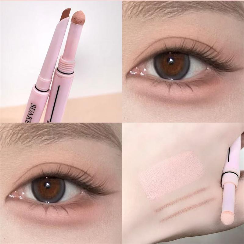 Двусторонний лайнер-карандаш для глаз в форме мачете  Лежащий шелкопряд  2 в 1 Блестящий Матовый Карандаш для аегёсаля Осветляющая кремовая тень Хайлайтер Макияж