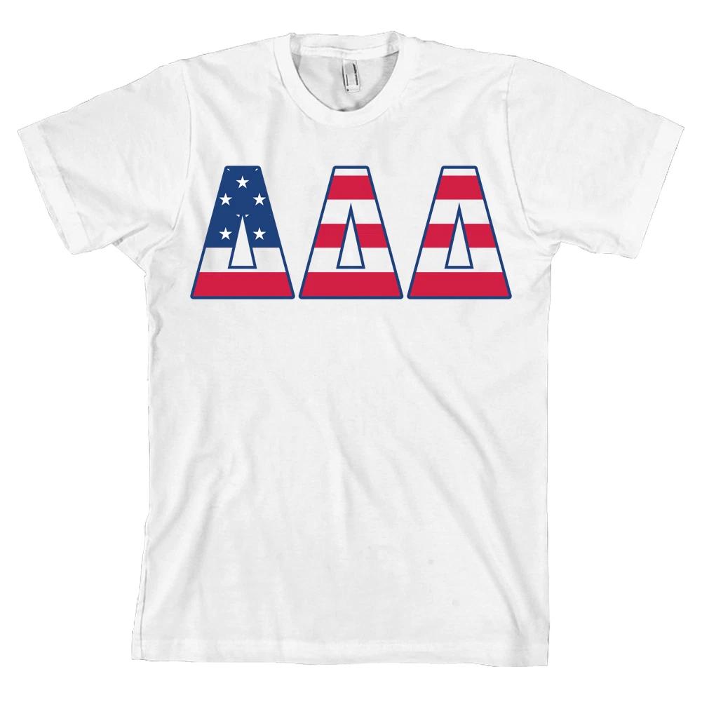 Delta Delta Delta Bella + Canvas T Shirt Tri Delt USA Letters *ALL SIZES* S