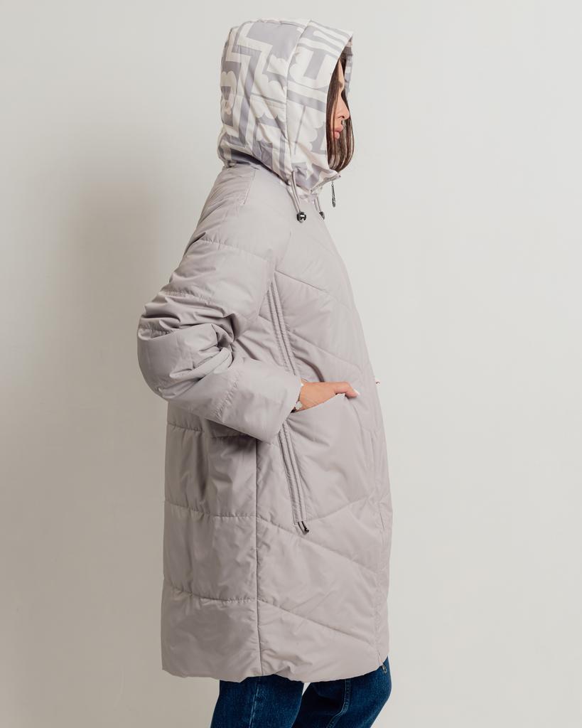 Jacket Long Demisezonnaya Jc.Rosy Pink 2926 50 Light Gray