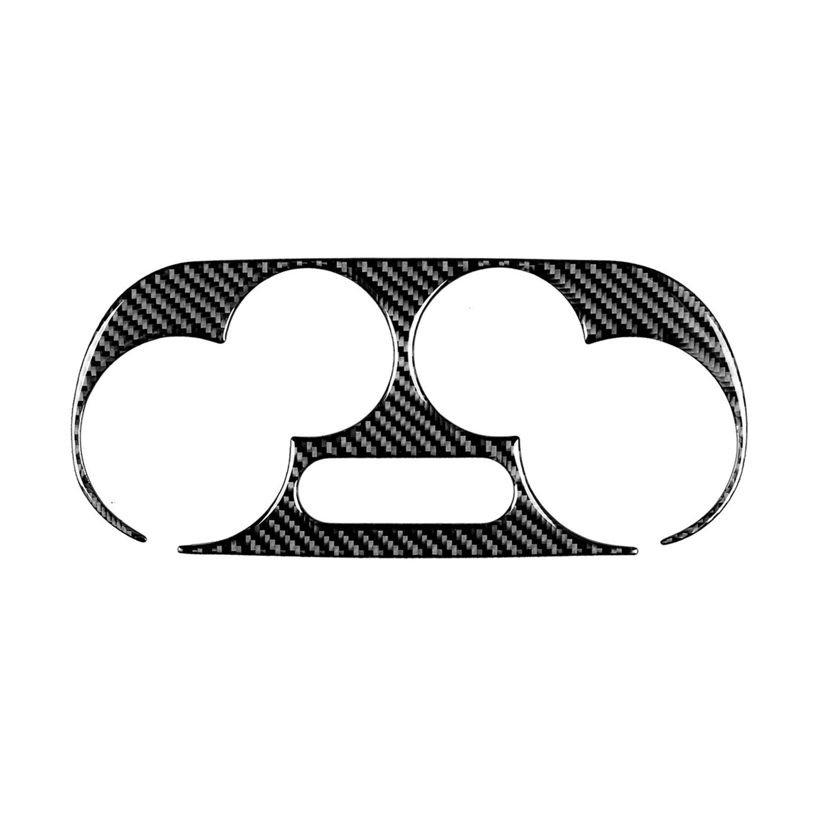 

Элегантная накладка на панель HVAC из углеродного волокна, прочная крышка ручки кондиционера из углеродного волокна, запасная часть для автомобиля Fiat500