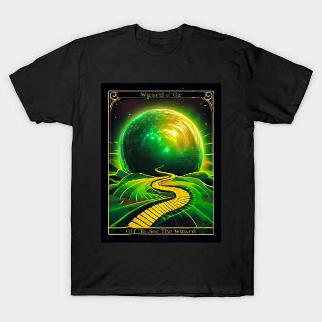 

Men Black Print T-shirt Wizard Of Oz Poster No-Cut Transfer Paper Print Cotton Tshirt S чёрный