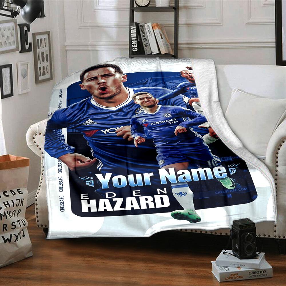 Chelsea Fc Football Player Customize Text Blanket Throw Customizable Blanket Warmthful Decor Perfect for Bedding Picnics Office Couch