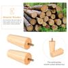 4pcs Wooden Furniture Legs Solid Natural Wood Tapered Table Feet For Sofa Cabinet Desk Chair Diy Furniture Replacement Floor