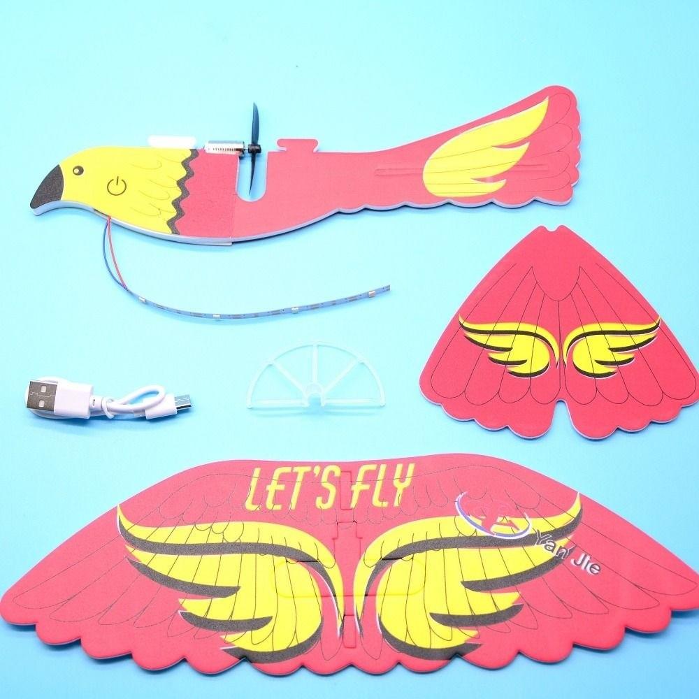 PP Electric Large Foam Glider Aircraft Toy USB Rechargeable Hand Throwing Flying Airplane