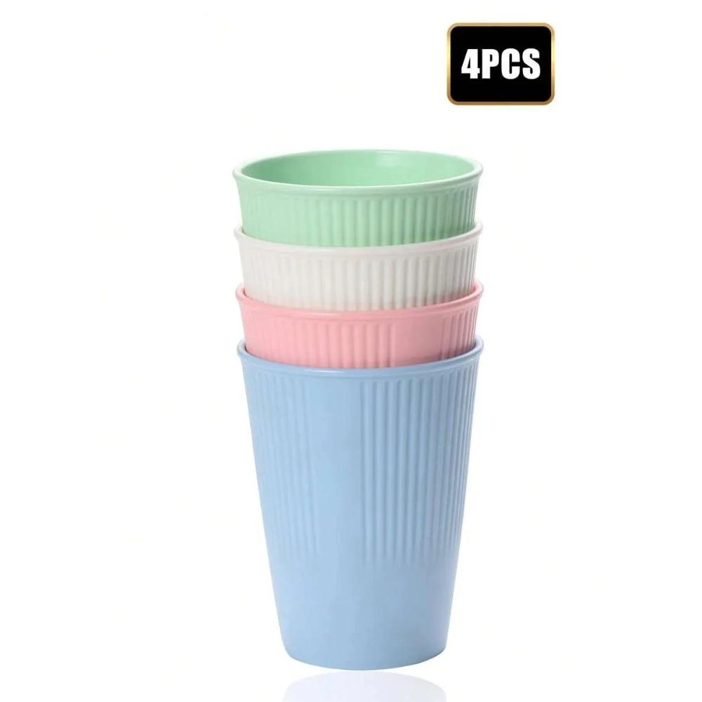 4/11pcs Reusable plastic cup, PP material, multi-color, suitable for camping picnic kitchen and, microwave and dishwasher safe