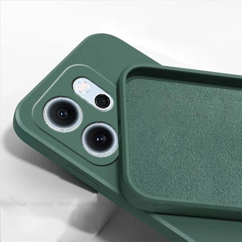 For OPPO Reno 14F Case Cover Reno 14F Capas Liquid Silicone Phone Bumper Back Shockproof TPU Soft Fundas OPPO Reno 14F