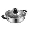Stainless Steel Hot Pot Cooking Pot for Household Use 1Pcs