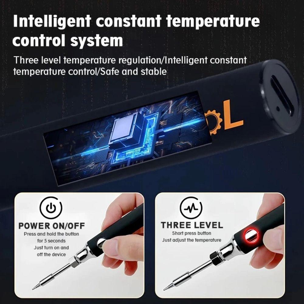 Adjustable Voltage Smart Power Pen 3 Gear Electric Soldering Iron Welding Tool Kit