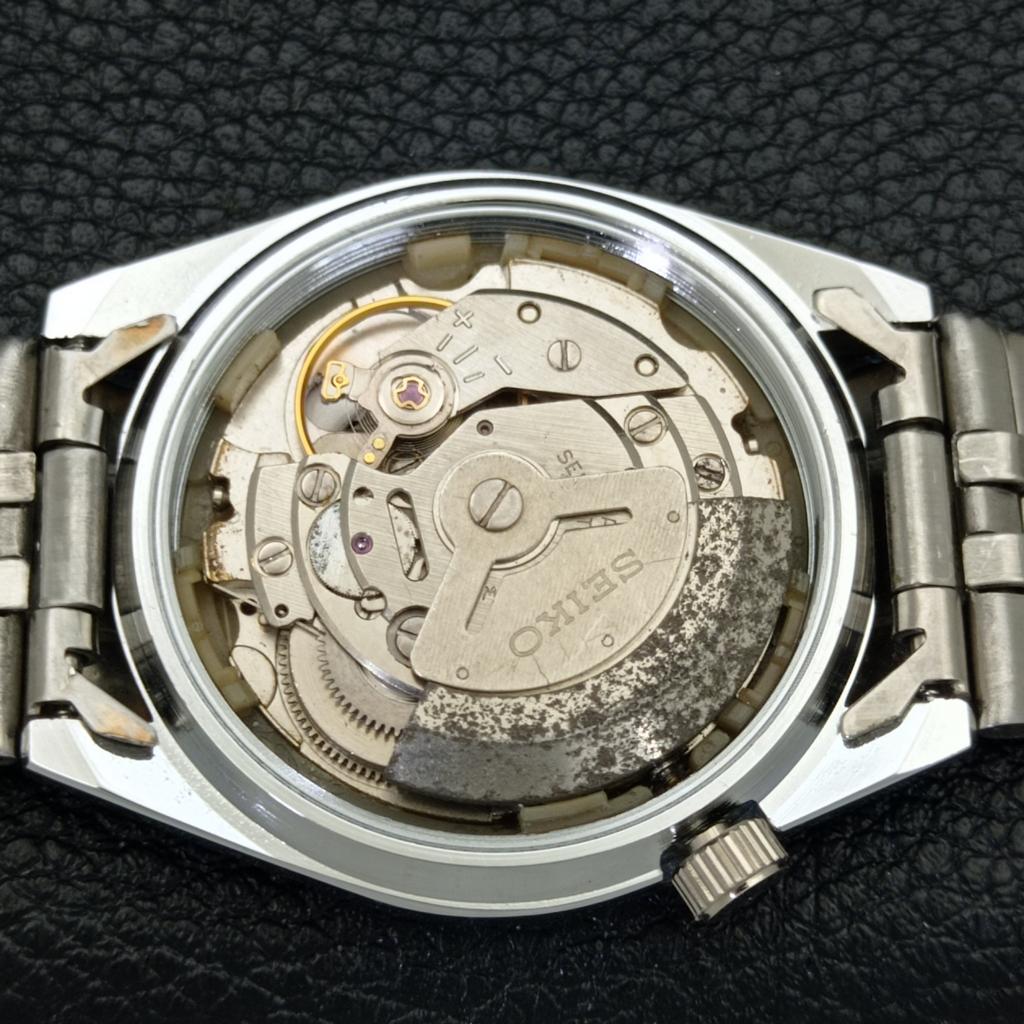 REFURBISHED SEIKO 5 AUTOMATIC MENS WATCH JAPAN MADE GREY DIAL CUSTOM a440138-2 QV90-a440138