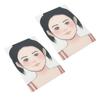 2Pcs Makeup Face Painting Practice Board Washable Reusable Face Painting Exercise Board for Stage Home