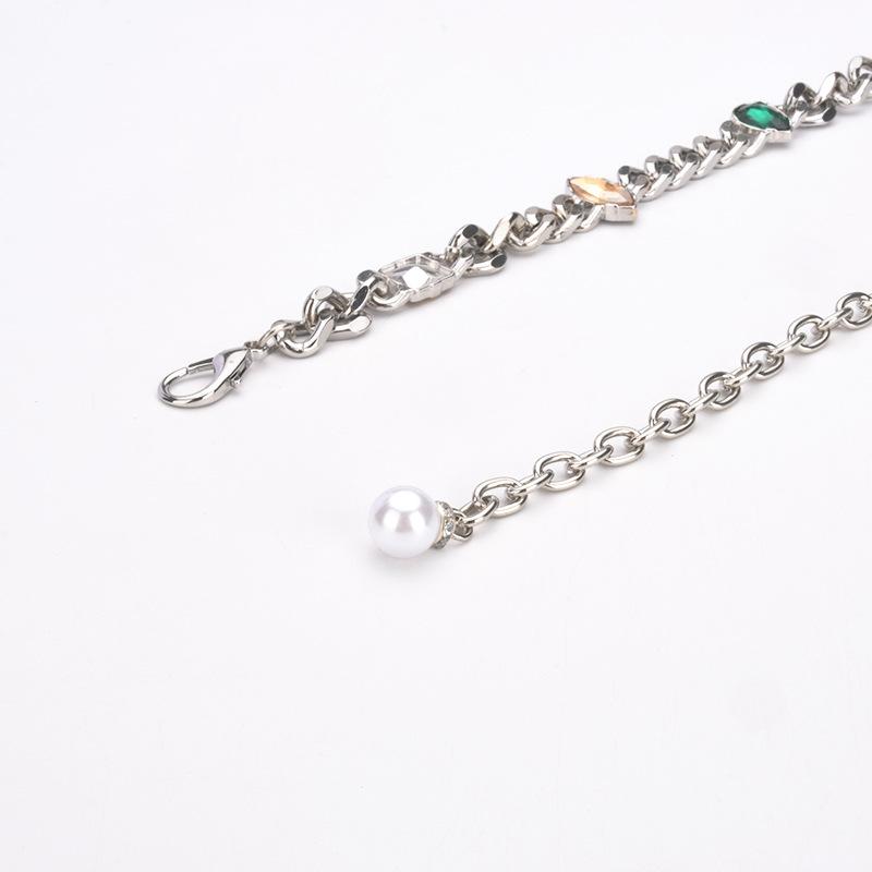 Diamond-in Waist Chain for Women European and American Metal Women's Fashionable Rhinestone Waist Decoration Fashionable Elegant Versatile Luxury