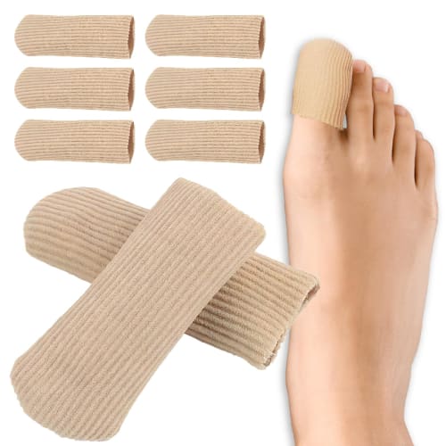 C_himawari Toe Caps, Protectors with Impact Gel Toe Sleeves, Big Toe Caps, Toenail Protection Caps for Blisters, Hammer Toes, Ingrown Toenails, Nail L