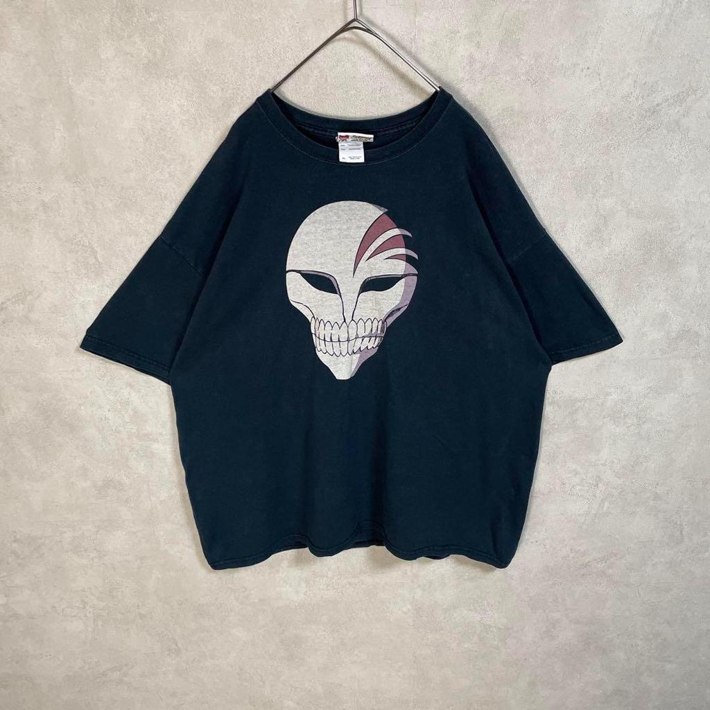 [USED] Vintage 00s Bleach Ichigo Kurosaki Hollow Short Sleeve Shirt, Black, Anime/Manga, Part 1