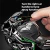 Modellino di Moto da Corsa in Lega Kawasaki H2R 1/9 Diecasts Metallo Modello di Moto da Pista Sportiva Suono e Luci con Spray Giocattoli Regali per Bambini