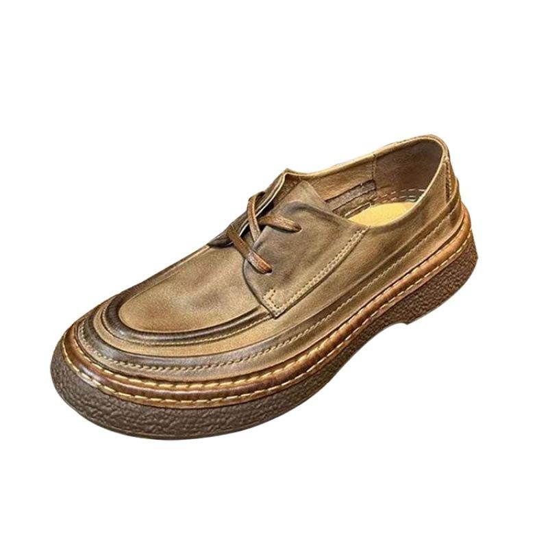 Британский стиль легкие роскошные высококачественные мужские туфли из кожи с одной педалью — фото 6