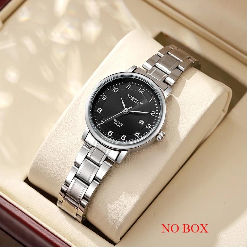 

Модные мужские женские часы Стальные часы с календарем Кварцевые часы Простые Классические Атмосферные часы Парные часы Дропшиппинг БЕЗ коробки