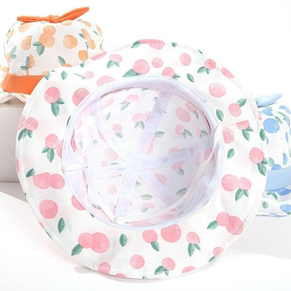Fruit Print Baby Bucket Hat Sun Protection Panama Cap New Kids Sun Hat Summer