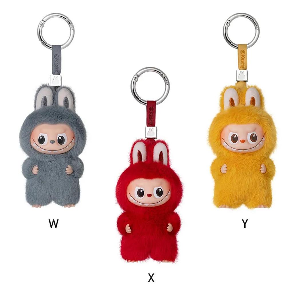POP MART THE MONSTER PIN FOR LOVE Series Plush Pendant popmart Mini Labubu Keychain Online Plush Lovebu Figure Gift Present [Single, Authentic,