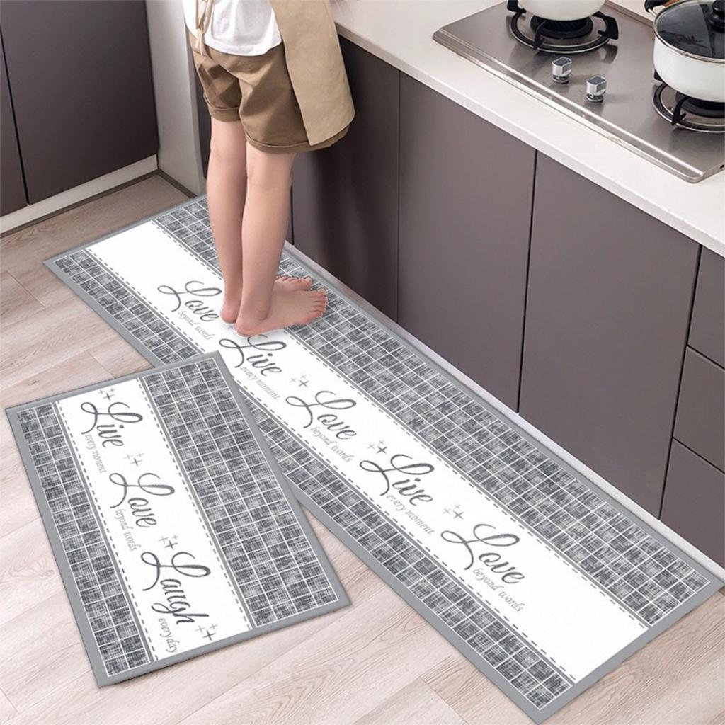 HOMZY Kitchen Mat Carpet for Floor Home Entrance Doormat Bedroom Living Room Decor Bedside Rug Hallway Balcony Bathroom Anti-Slip Mat