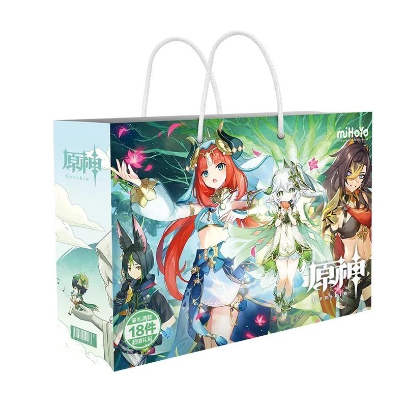 Anime Lucky Gift Bag Genshin Impact, Mo Dao Zu Shi, Tian Guan Ci Fu Collection Bag Toy Include Postcard Poster Bookmark Sleeves