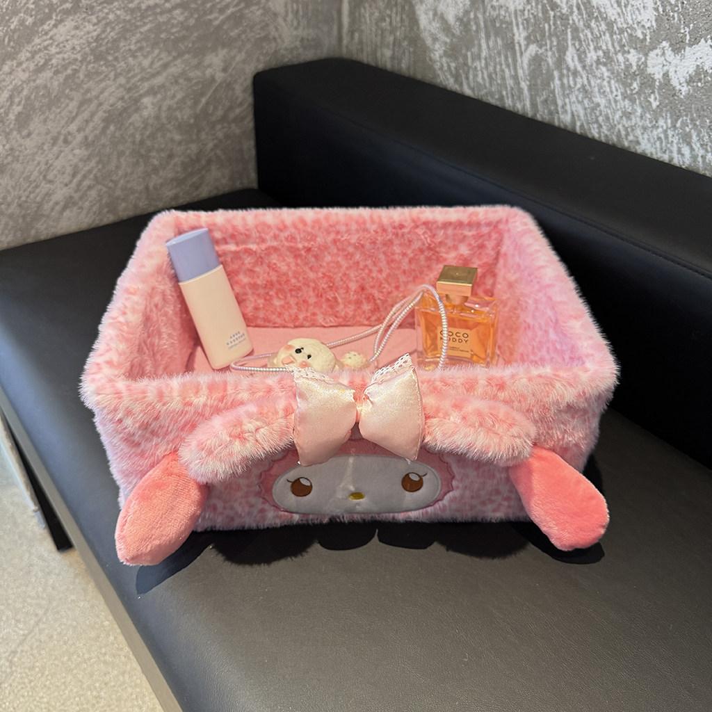 My Melody Doll Kuromi Cinnamoroll Organizing Storage Baskets Desktop Storage Container Storage Box Girl Gifts