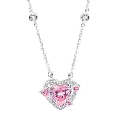 Sterling Silver 925 Guardian Hearts Light Luxury Daji Maid Clavicle Necklace