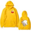 Cartoon Couple Graphic Hoodies for Women Men Clothing Cute Anime Printed Hooded Pullover Long Sleeves Fleece Streetwear