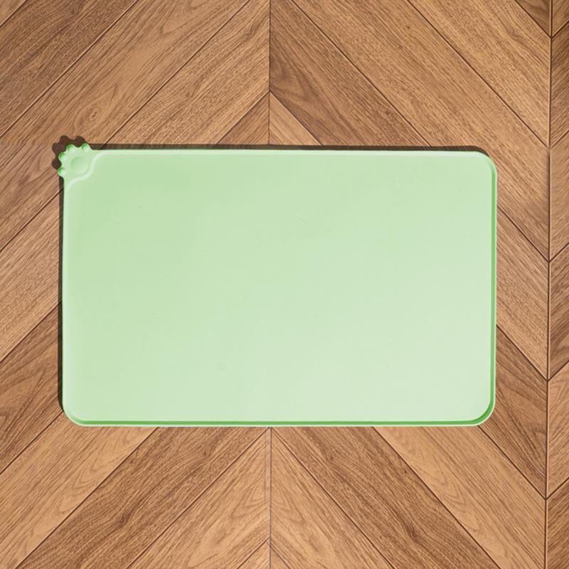Pet Placemat Pet Silicone Mat Cat and Dog Feeding Mat Easy To Clean Waterproof, Non-slip and Leak-proof Cat and Dog Paw Mat Dog Mat