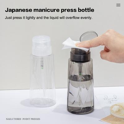 Nail Refillable Bottles Empty Press Pump Dispenser Nail Art Polish Remover Cleaner Makeup Bottle Manicure Tool