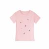 Women Summer Casual Cute Dog Embroidery Print Short Sleeve Cotton T Shirt