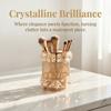 Crystal Cosmetics Brushes Storage Cup Elegant Cosmetic Storage Box Personalized pen holder  Makeup