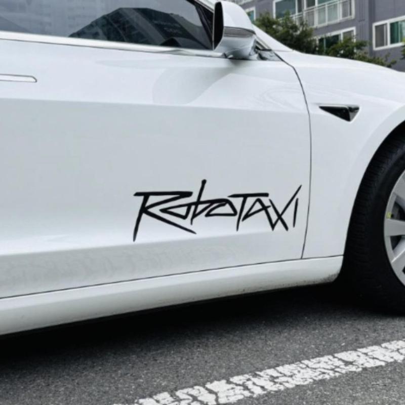 Suitable for Tesla Robotaxi Sticker Autonomous Driving Sticker