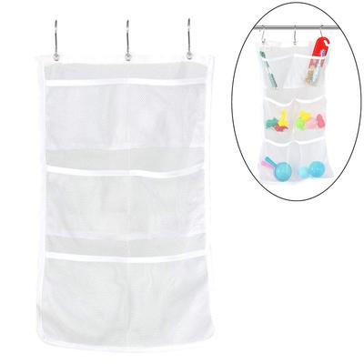 Bathroom Tub Shower Bath Hanging Mesh Organizer Caddy Storage Bag