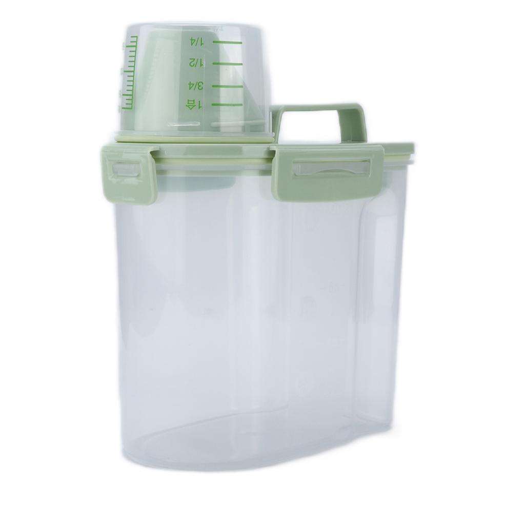 Pet Food Container Waterproof and Moisture Proof Dog Food Storage Tank with Lid and Measuring Cup
