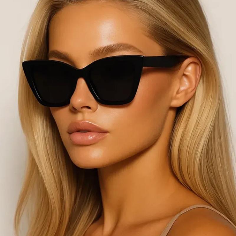 2pcs Vintage Cat Eye Sunglasses Women Square Small Frame Sun Glasses Shades Female Luxury Designer UV400 Driving Eyewear