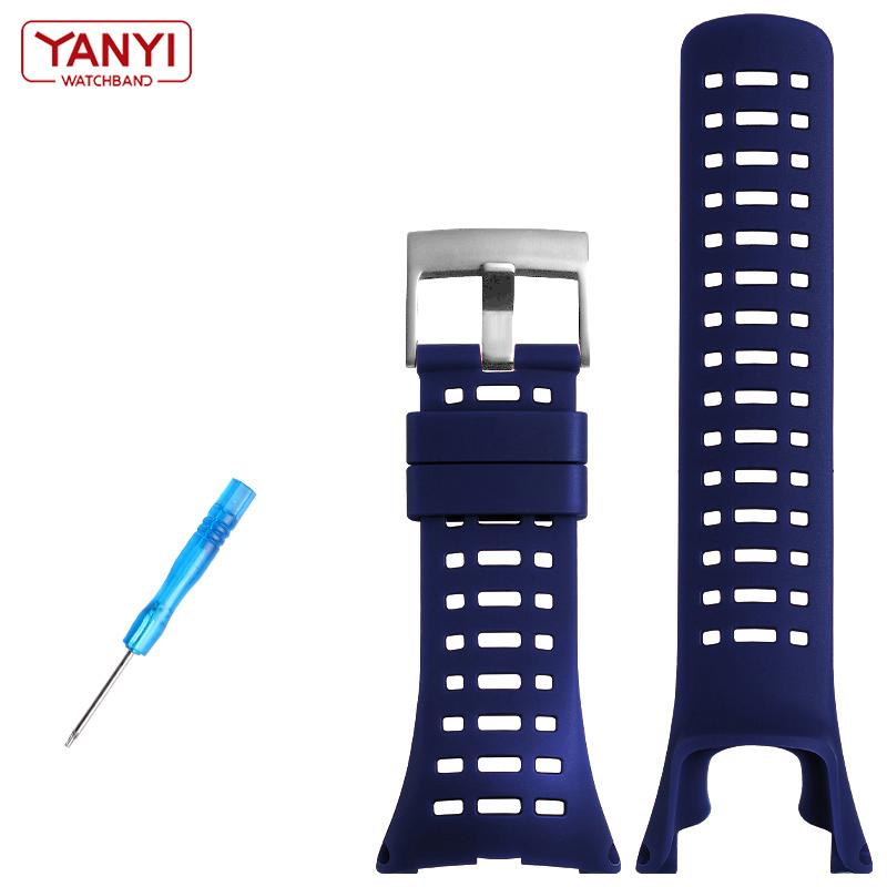 High-Quality Rubber Watchband For Suunto Ambit 1/2/2S/2R/3 Sport/3 Run/3 PEAK Watch Replacement Wrist Bands Flexible Strap