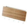 Hallway Wall Holder Wooden Punch   Multifunctional Key Holder for Bag Hat Scarf